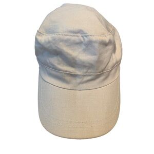 💜 Stylish White Cadet Cap - Adjustable & Versatile
